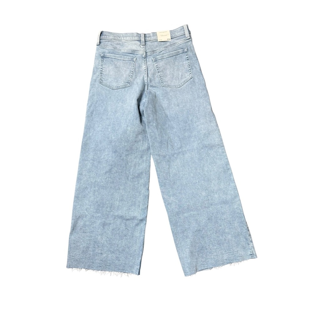 NWT Banana Republic WIDE-LEG HIGH-RISE JEAN with Raw Hem - Picture 6 of 6